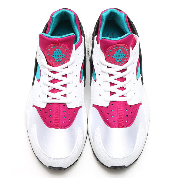 Nike Wmns Air Huarache Emerald Fuchsia 4