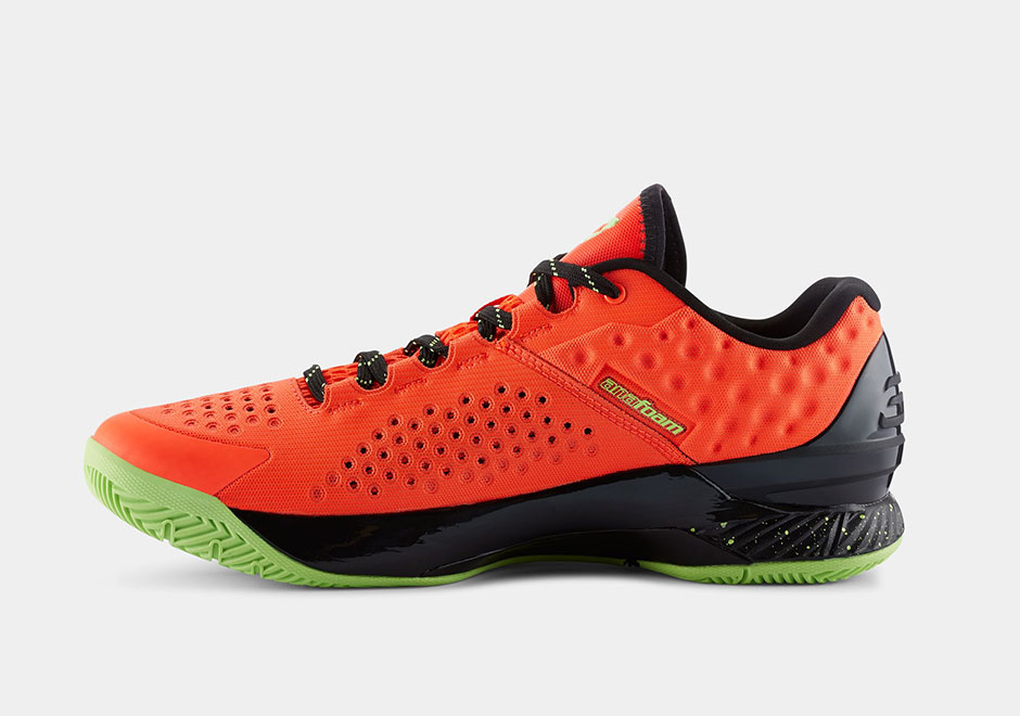 Ua Curry One Low Bolt Orange Avex Green 1