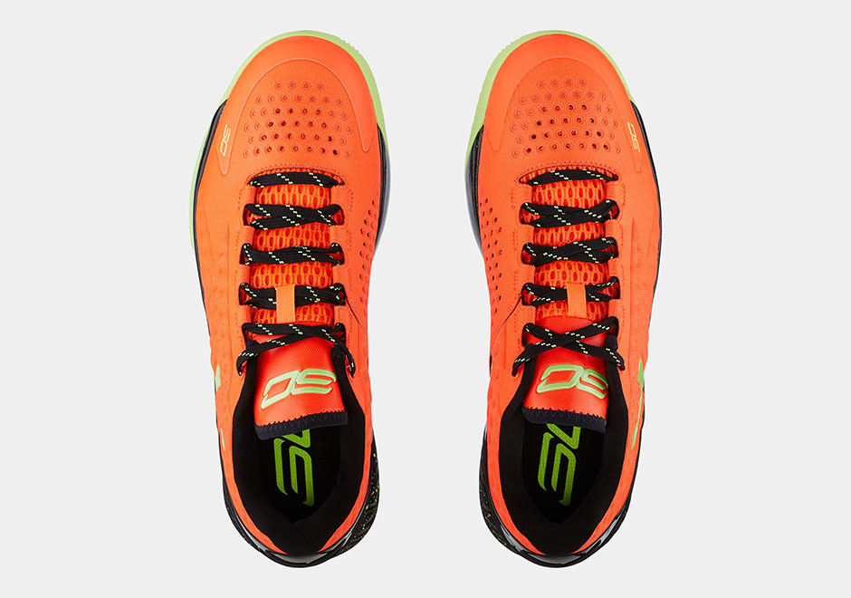 Ua Curry One Low Bolt Orange Avex Green 2