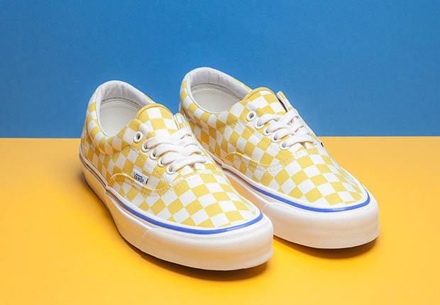 Vans Era Og Lx Checkerboard Blue Yellow 2