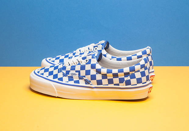 Vans Era Og Lx Checkerboard Blue Yellow 3