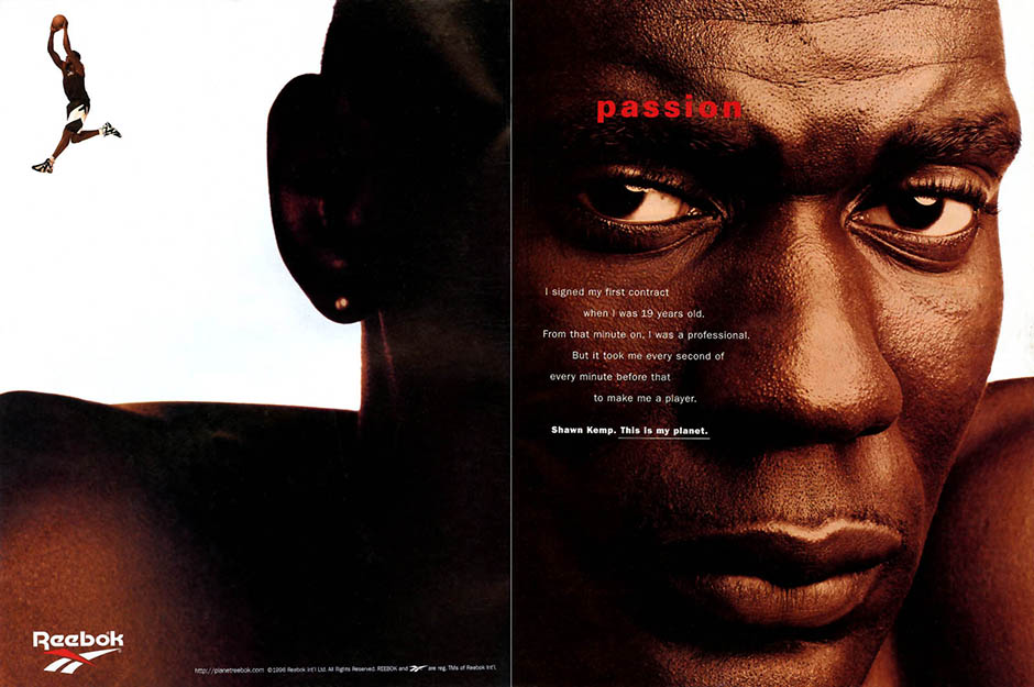 Reebok Ad Shawn Kemp Kamikaze Ii This Is My Planet 1996