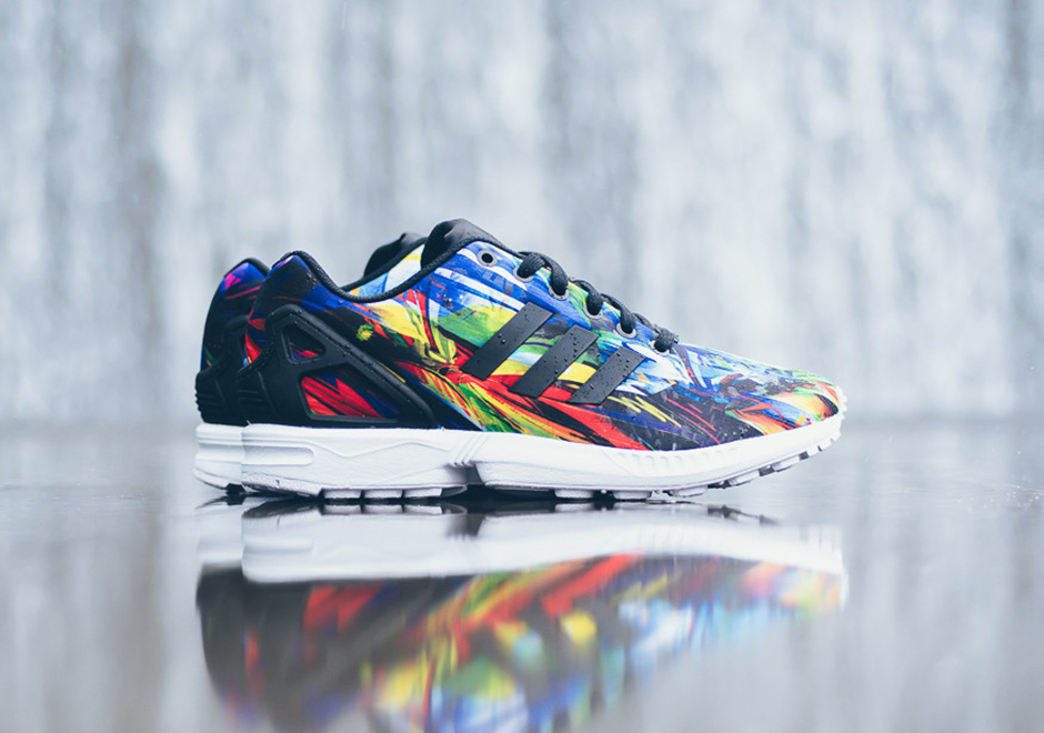 Adidas Zx Flux Multicolor Print Budget Heat