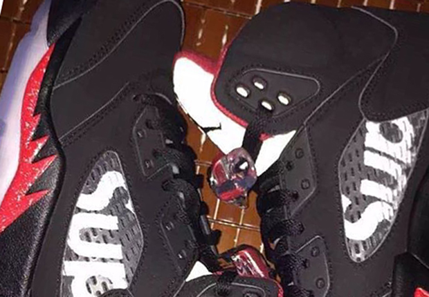 Here's The Second Supreme x Air Jordan 5