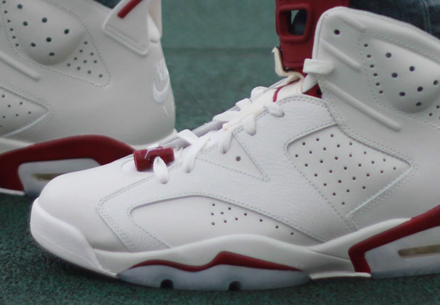 Air Jordan 6 “Maroon” – On-Feet Images