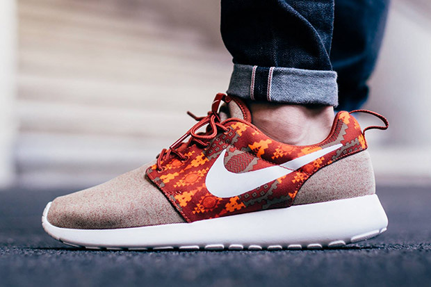 Aztec Print Nike Roshe Run Earth Tones 02