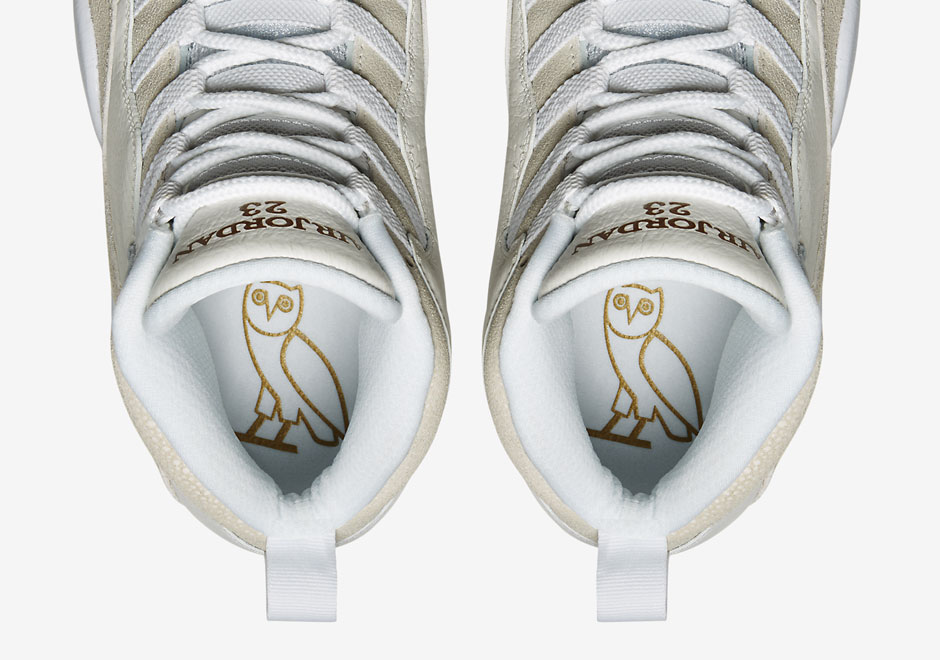 The Official Images Of Drake's Air Jordan 10 "OVO" Are Charged Up