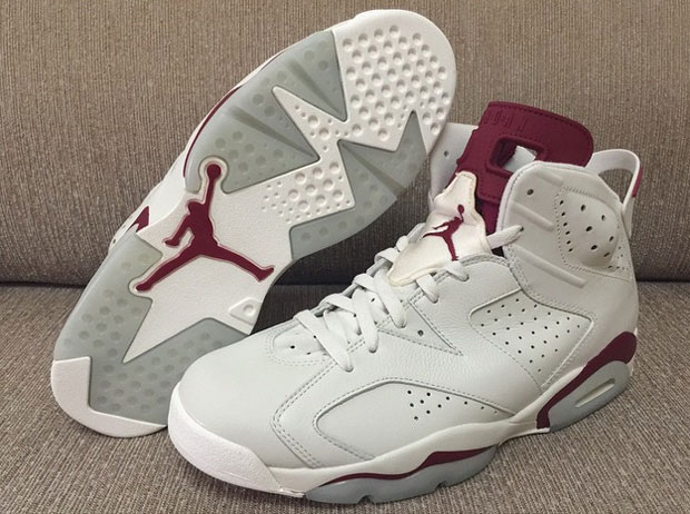 Jordan 6 Maroon 2015 5