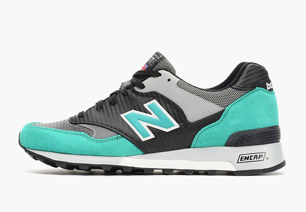 New Balance 577 Black Teal Carbon Fiber 1