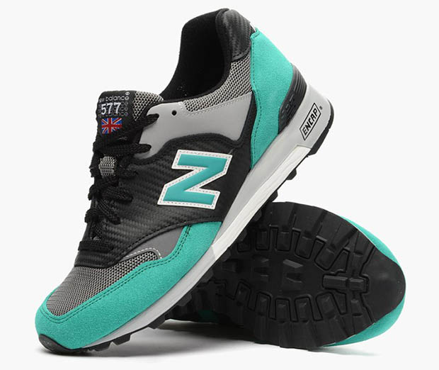 New Balance 577 Black Teal Carbon Fiber 2