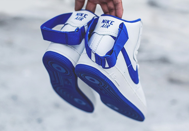 Nike Air Force 1 Hight Retro Qs Summit White Royal Blue 1