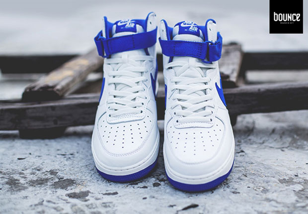 Nike Air Force 1 Hight Retro Qs Summit White Royal Blue 4