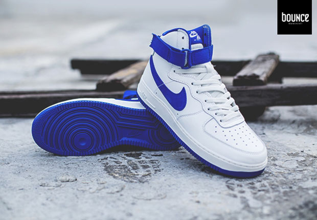 Nike Air Force 1 Hight Retro Qs Summit White Royal Blue 5