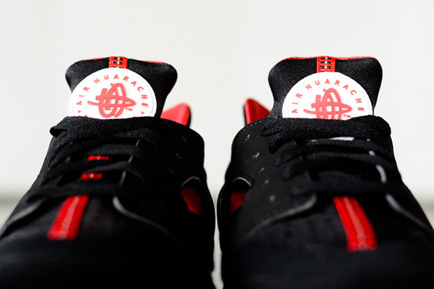 Nike Air Huarache Black Red Chicago 05