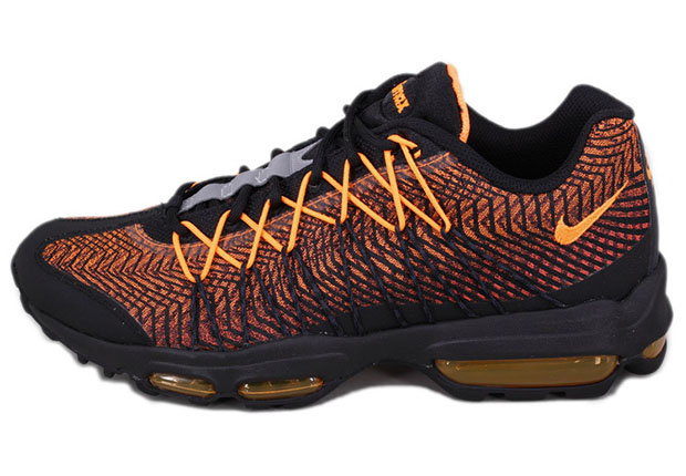 Nike Air Max 95 Ultra Jcrd Black Total Orange Bright Crimson