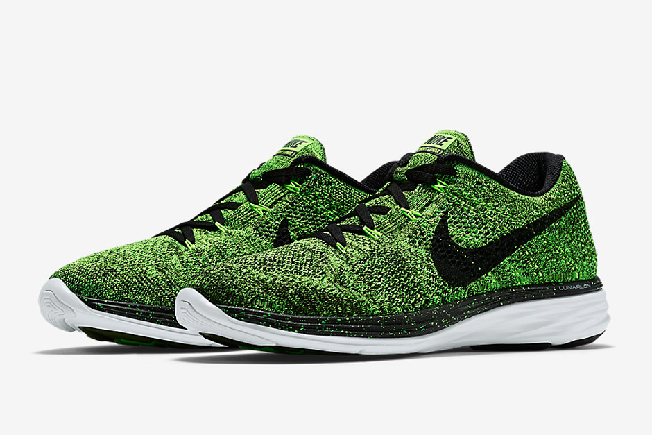 Nike Flyknit Lunar 3 Electric Green 02