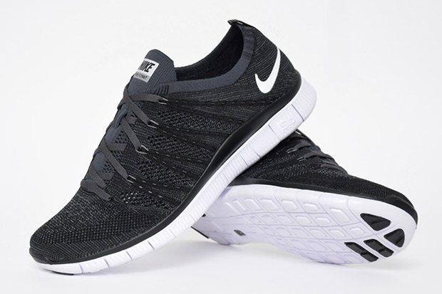 Nike Free Flyknit Nsw Black White 04