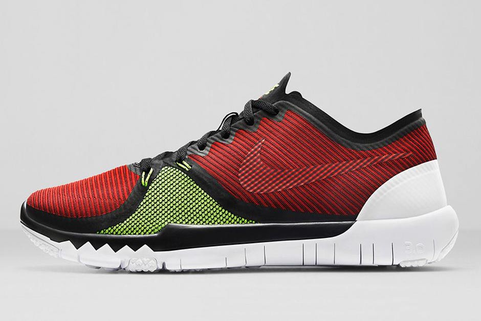 Nike Free Trainer 3 0 V4 Volt Team Red 03