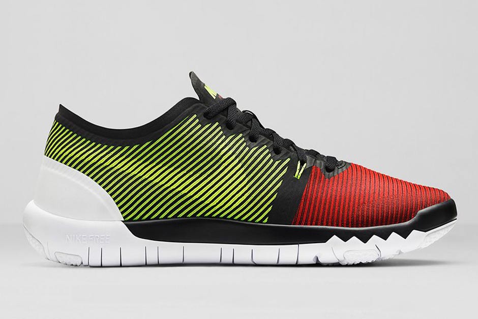 Nike Free Trainer 3 0 V4 Volt Team Red 04