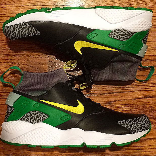 Nike Huarache Oregon Ducks Elephant Print 4