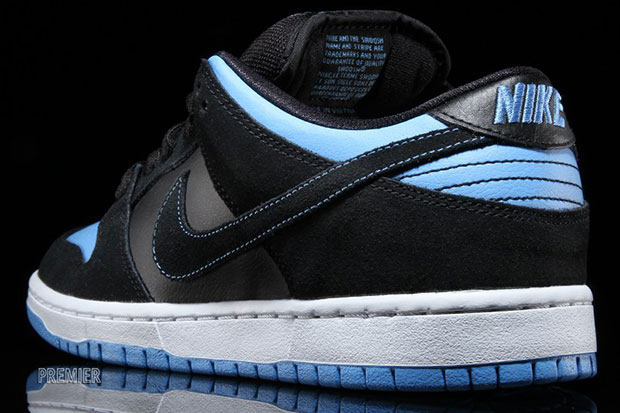 Nike Sb Dunk Low Black University Blue Stitch 6