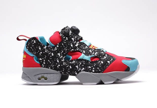 Reebok Instapump Fury Splatter Red Blk Blu Gry Wht 4