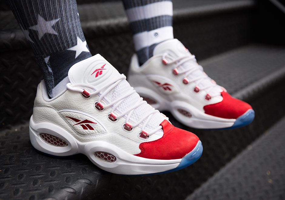 Reebok Question Low White Red Og 1