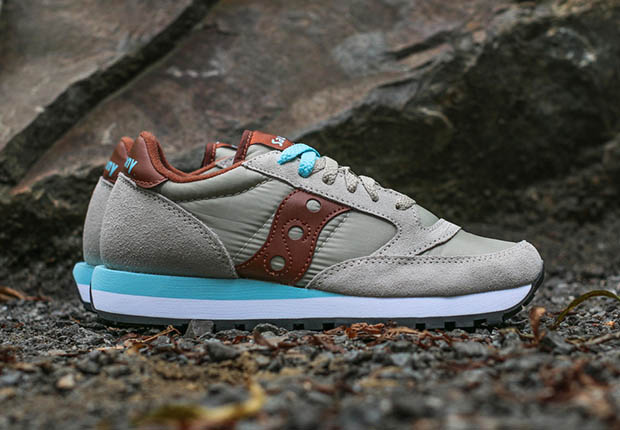 Saucony Womens Jazz Original Tan Teal