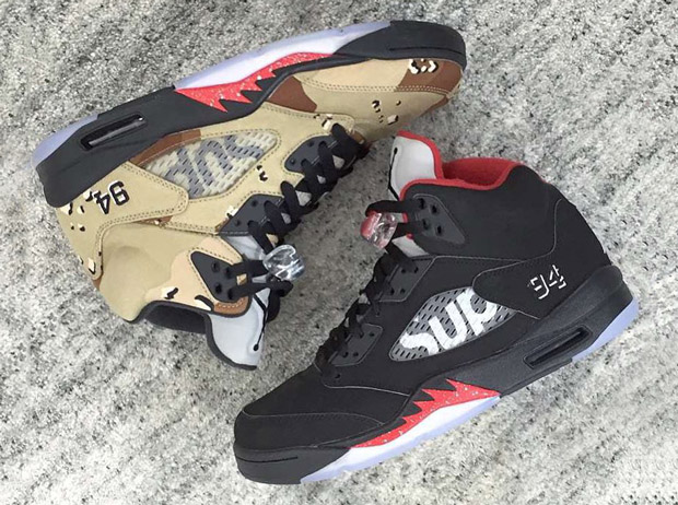 Supreme Air Jordan 5 Bred Another Look 002