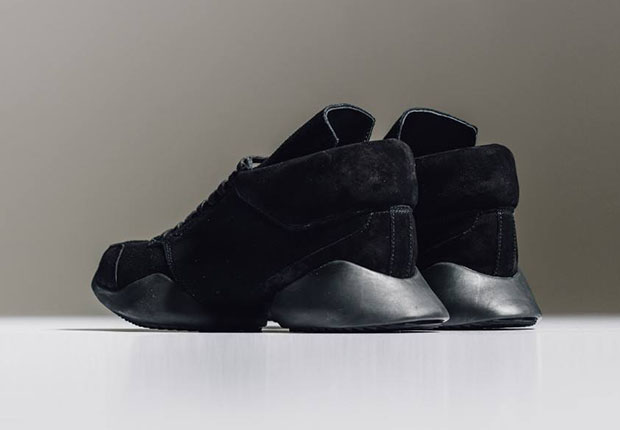 Adidas Rick Owens Runner All Black Hoof Shoe 2