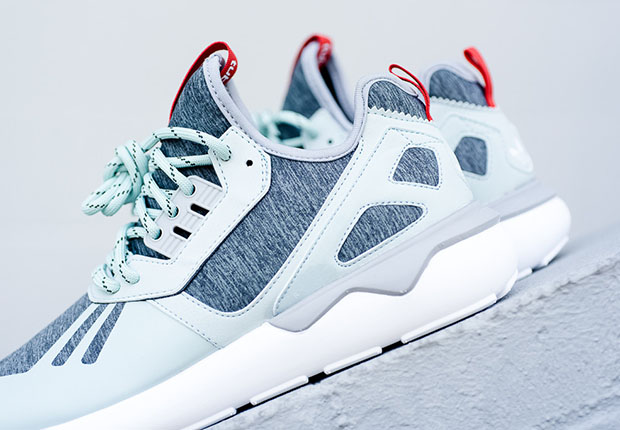 Adidas Tubular Runner Weave Fleece Mint 2