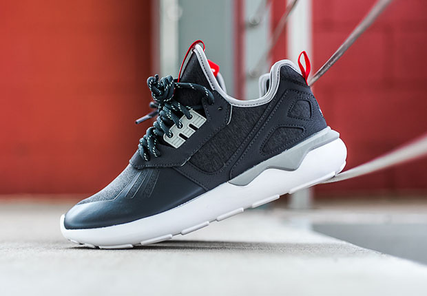 Adidas Tubular Runner Weave Fleece Navy 1