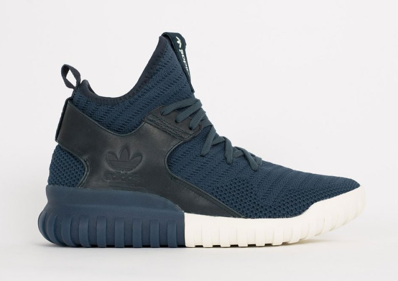 Dark Navy Tones Appear On The Trendy adidas Tubular X Primeknit