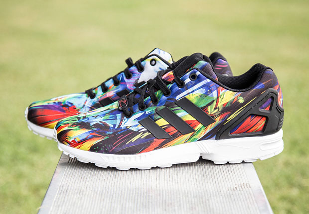 Adidas Zx Flux Multicolor Print Upper 1