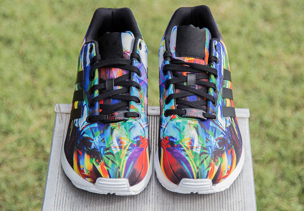 Adidas Zx Flux Multicolor Print Upper 3
