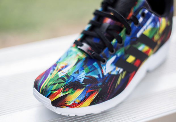 Adidas Zx Flux Multicolor Print Upper 4