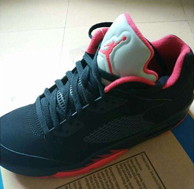 Air Jordan 5 Low Sample Black Red