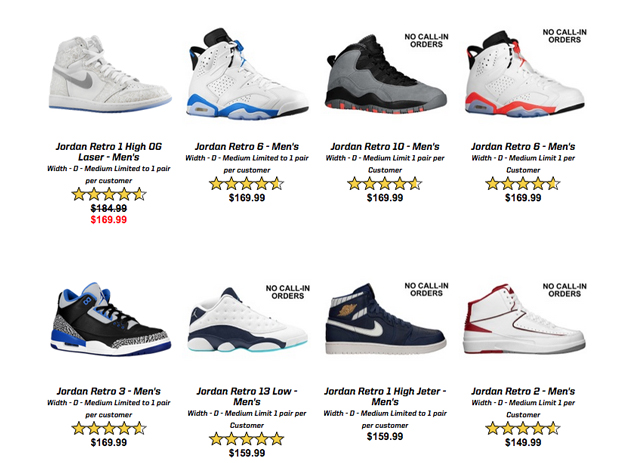 Air Jordan Restock Eastbay 1