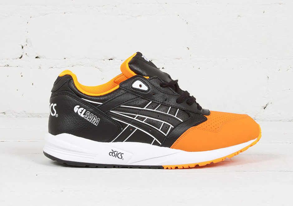 Asics Gel Saga Black Orange Toe Budget Heat