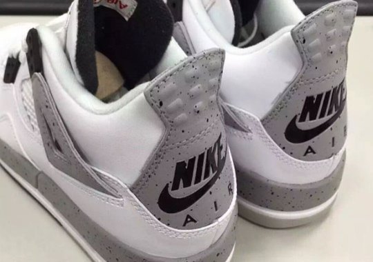 First Look At The Air Jordan 4 “White/Cement” With Nike Air