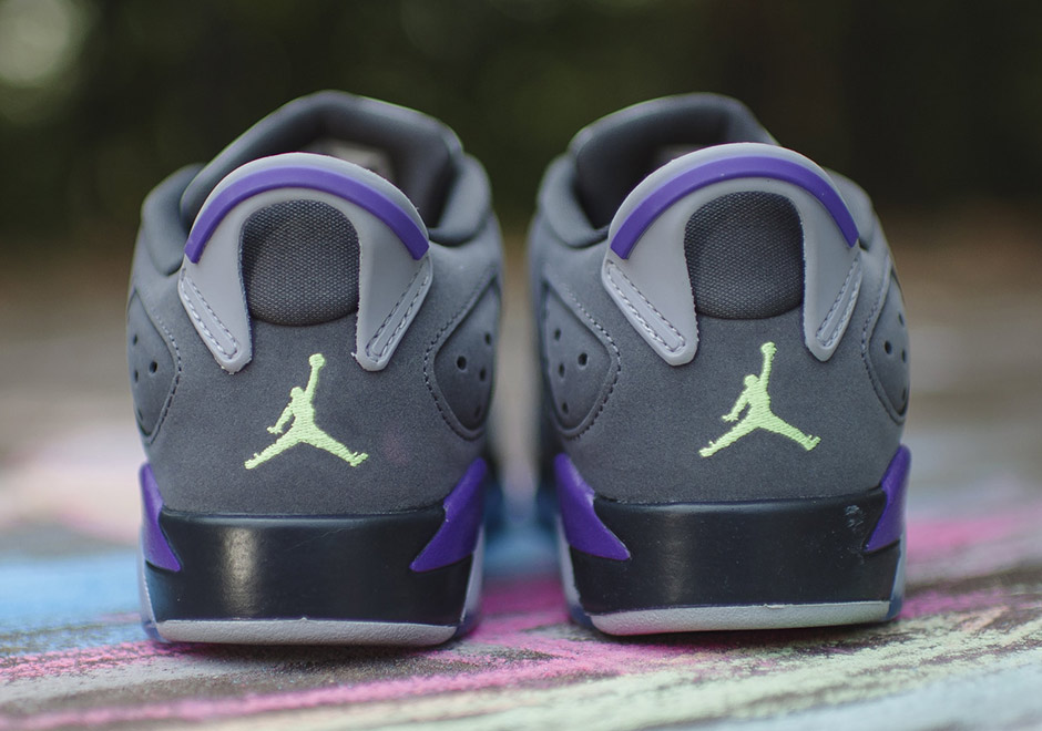 Jordan 6 Low Dark Grey Uv Wolf Grey Ghost Green 4