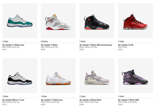 Nikestore Just Restocked A Ton Of Air Jordan Retros In Kids Sizes