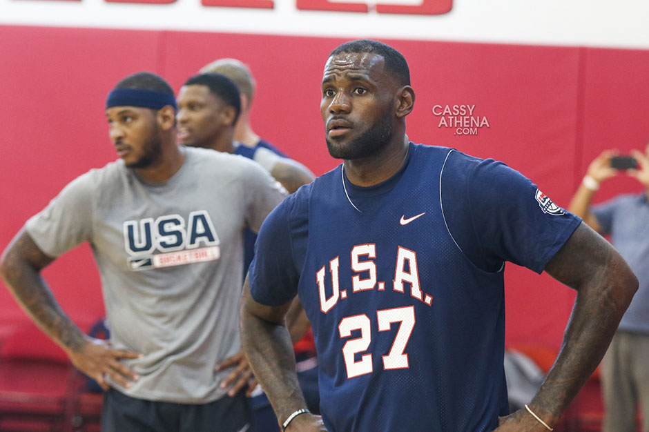 LeBron James Joins Team USA Mini-Camp In Vegas