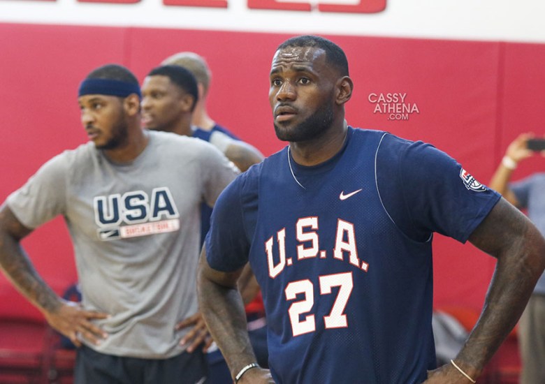 LeBron James Joins Team USA Mini-Camp In Vegas