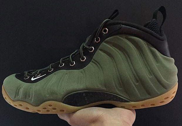 Nike Air Foamposite One Olive Suede Release Date 1