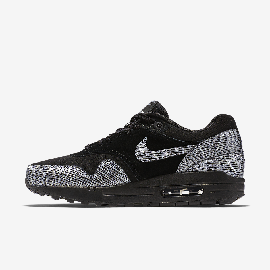 Nike Air Max 1 Premium Metallic Silver Black 3