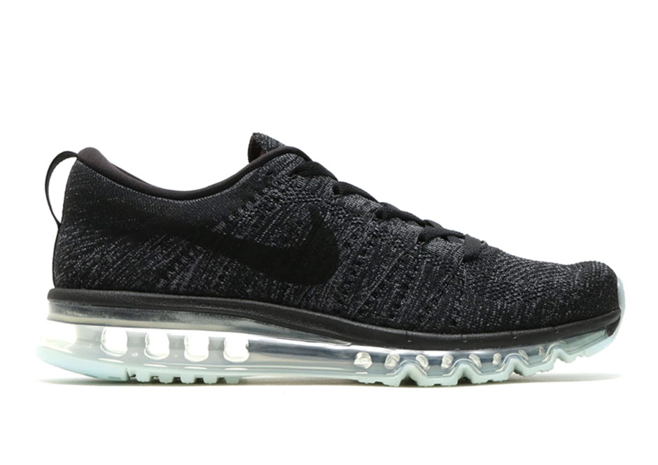 Nike Air Max Flyknit Black Dark Grey Anthracite 1