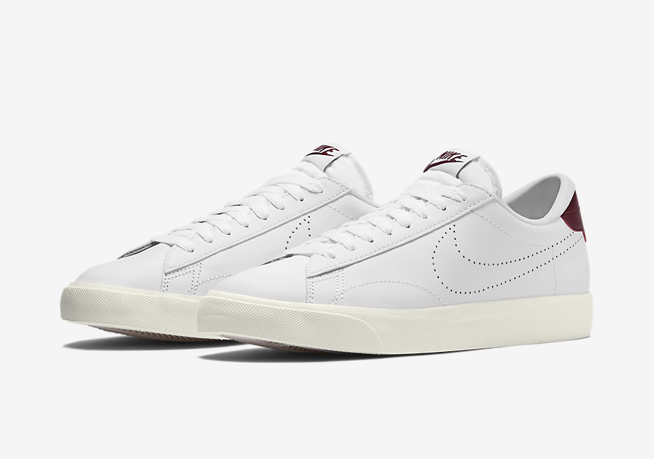 Nike Court Tennis Classic Ac White Maroon 1