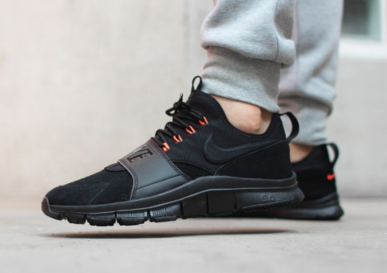 Nike Free Ace Leather With Hints Of Hyper Orange