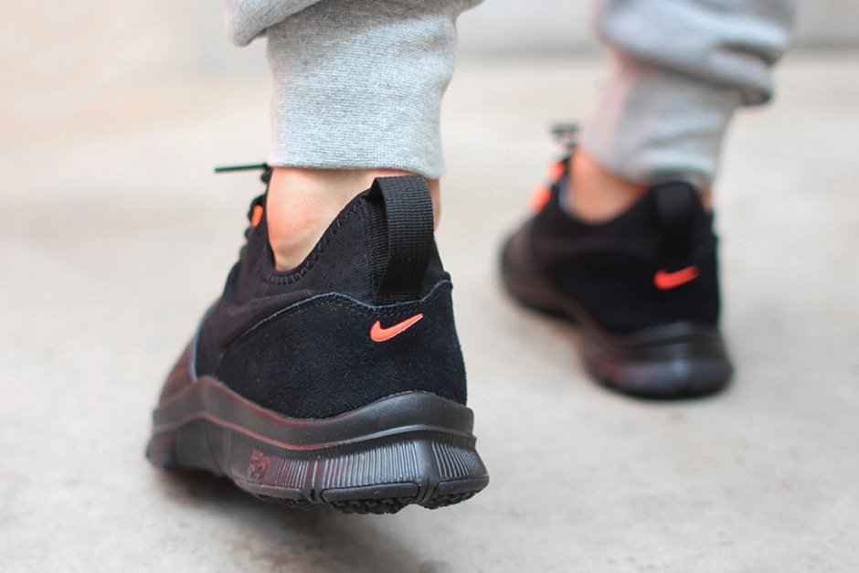 Nike Free Ace Leather Black Hyper Orange 02